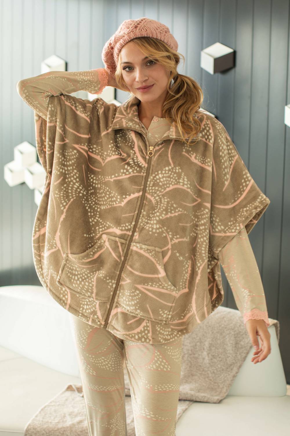 Poncho veste Barandi Emma