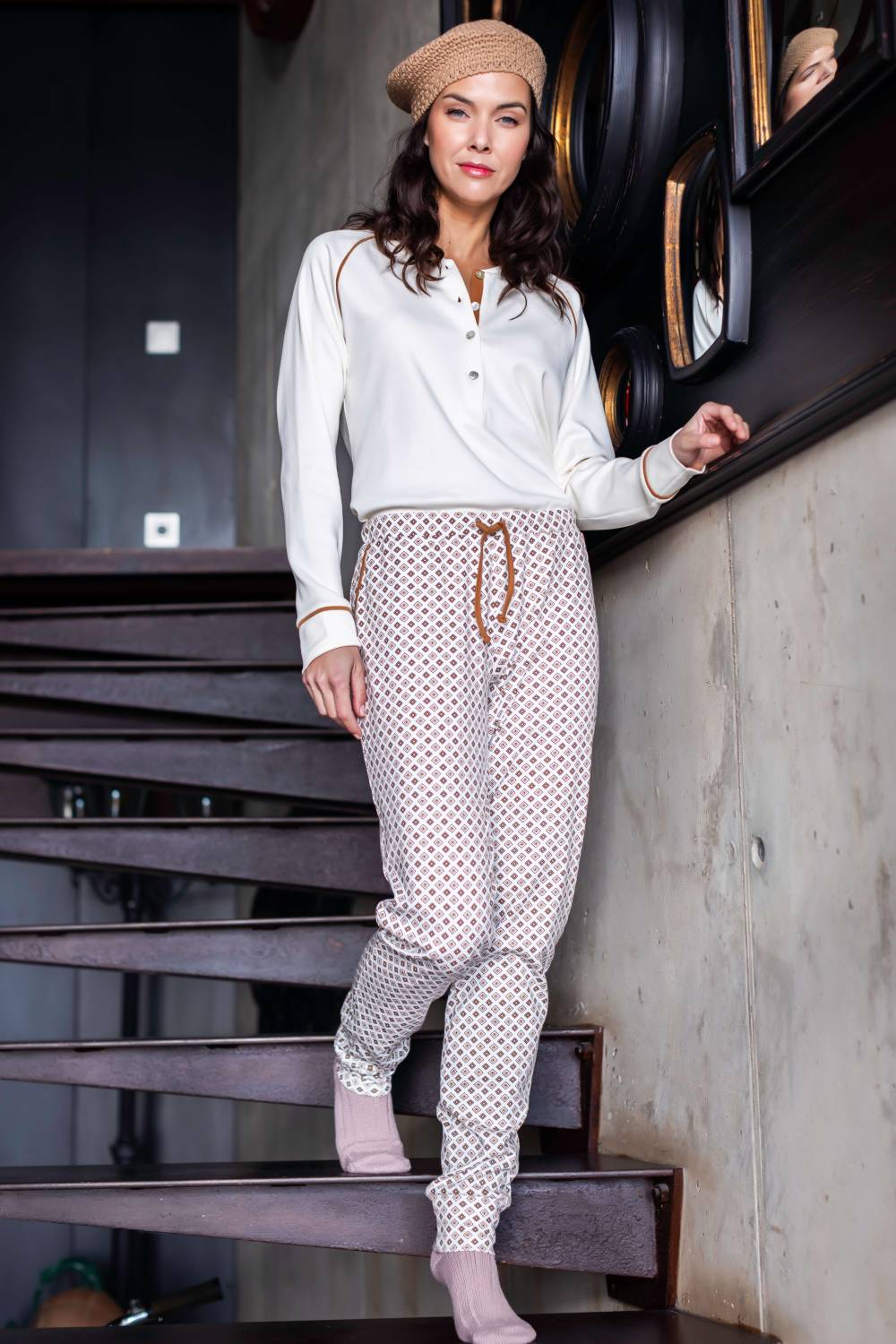Pyjama coton manches longues Barandi Ivon
