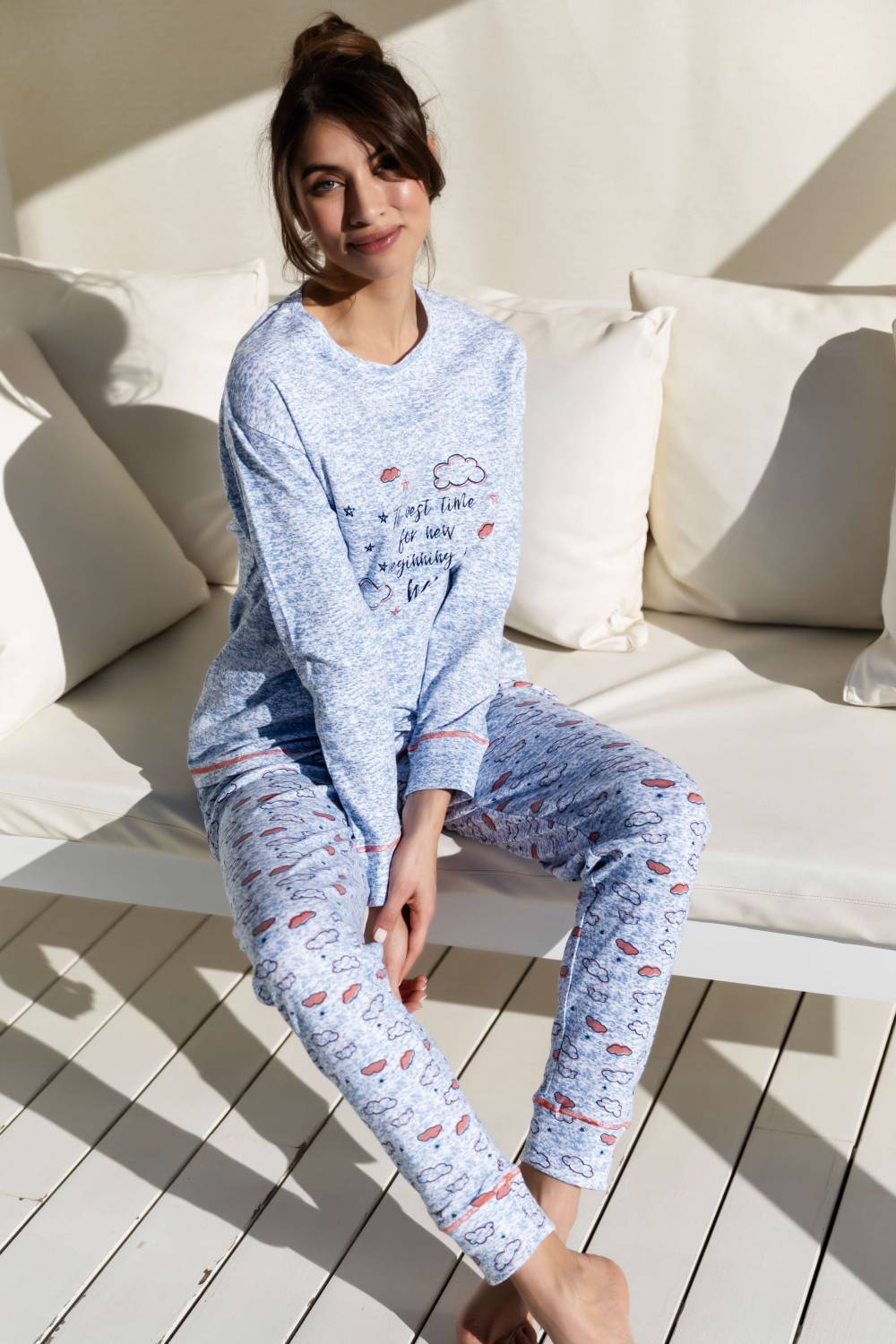 Pyjama coton manches longues Barandi MELISA