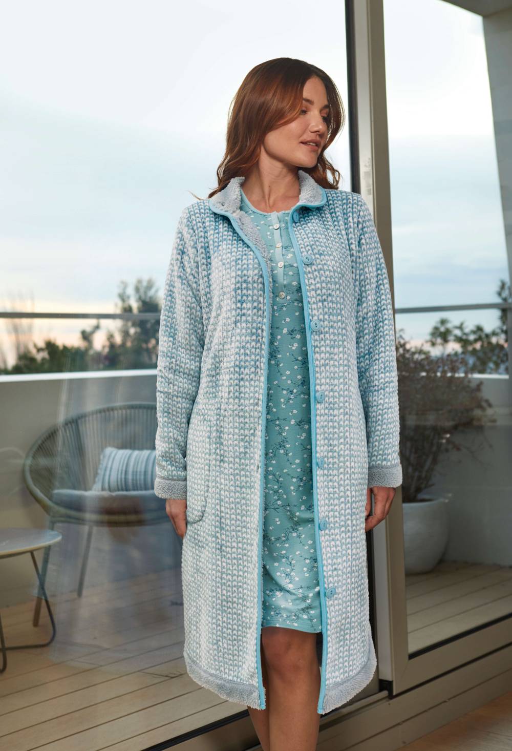 Robe de chambre boutons Barandi Rennes Cesson Sévigné