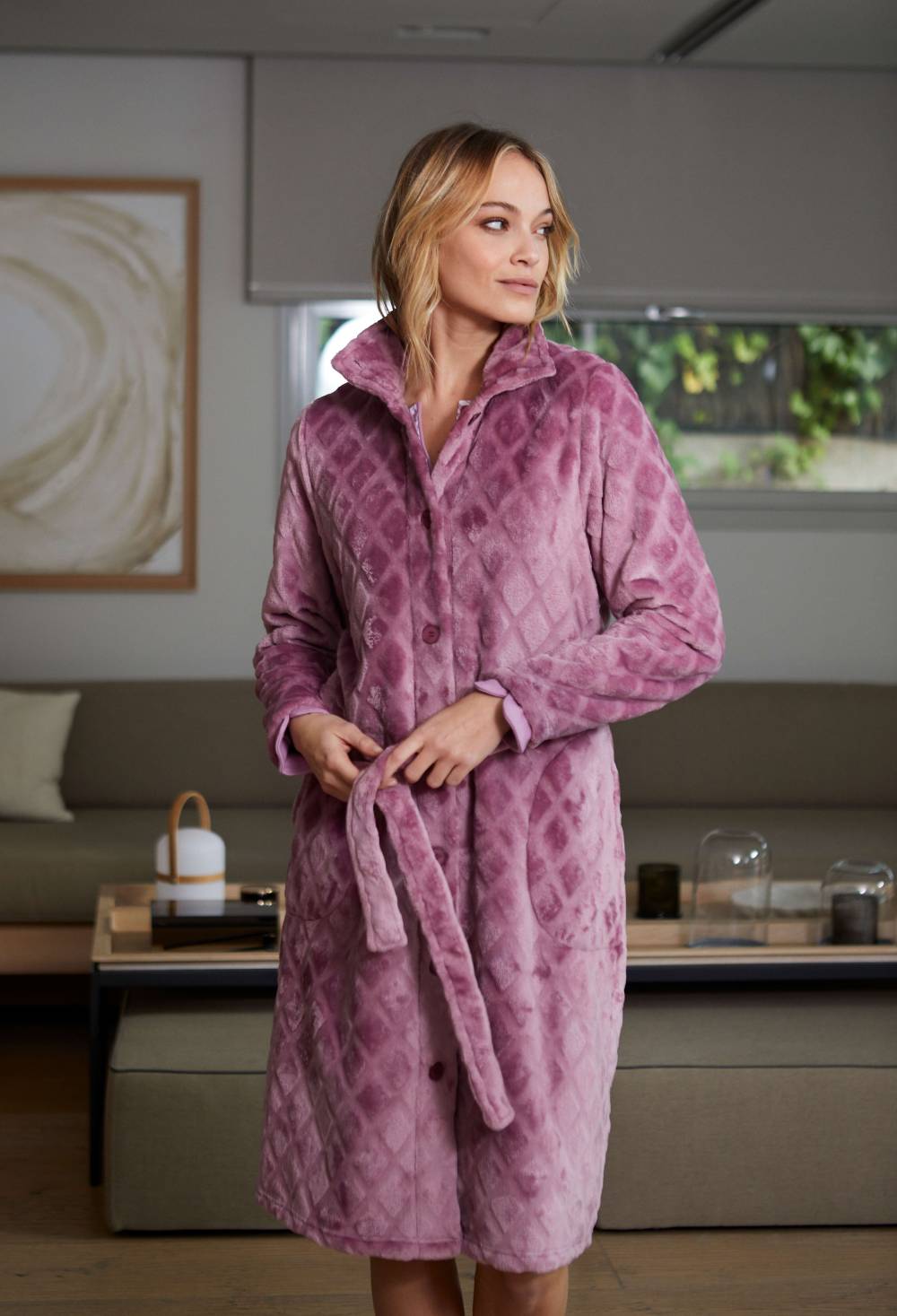 Robe de chambre boutons Barandi Rennes